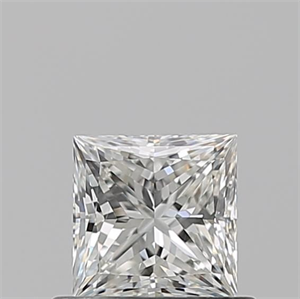 Picture of Natural Diamond 0.62 Carats, Princess with  Cut, H Color, VVS2 Clarity and Certified by GIA