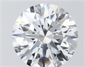Lab Grown Diamond 4.05 Carats, Round with Ideal Cut, F Color, VVS1 Clarity and Certified by IGI
