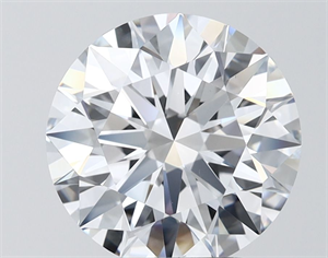 Picture of Lab Grown Diamond 4.05 Carats, Round with Ideal Cut, F Color, VVS1 Clarity and Certified by IGI
