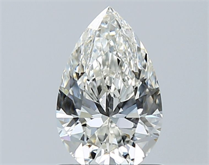 Picture of Natural Diamond 1.02 Carats, Pear with  Cut, I Color, SI1 Clarity and Certified by GIA