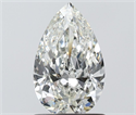 Natural Diamond 1.01 Carats, Pear with  Cut, H Color, VS2 Clarity and Certified by IGI