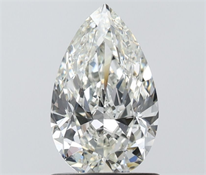 Picture of Natural Diamond 1.01 Carats, Pear with  Cut, H Color, VS2 Clarity and Certified by IGI
