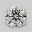 Lab Grown Diamond 1.03 Carats, Round with Ideal Cut, D Color, VVS2 Clarity and Certified by IGI