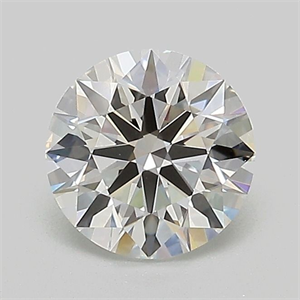 Picture of Lab Grown Diamond 1.03 Carats, Round with Ideal Cut, D Color, VVS2 Clarity and Certified by IGI
