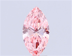 Picture of Lab Grown Diamond 1.84 Carats, Marquise with  Cut, Fancy Vivid Pink Color, VVS2 Clarity and Certified by IGI