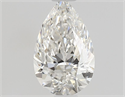 Natural Diamond 0.71 Carats, Pear with  Cut, H Color, VVS2 Clarity and Certified by GIA