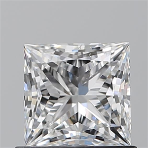 Picture of Natural Diamond 0.82 Carats, Princess with  Cut, E Color, SI1 Clarity and Certified by GIA