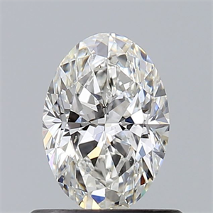 Foto Diamante Natural 0.60 quilates, Ovalado , Color F, claridad SI1 y certificado GIA de