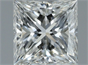 Natural Diamond 1.01 Carats, Princess with  Cut, G Color, VS2 Clarity and Certified by GIA