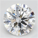 Lab Grown Diamond 3.93 Carats, Round with Excellent Cut, D Color, VVS1 Clarity and Certified by GIA