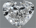 Natural Diamond 0.50 Carats, Heart with  Cut, I Color, VS2 Clarity and Certified by GIA