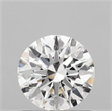 Lab Grown Diamond 1.02 Carats, Round with Ideal Cut, D Color, VVS2 Clarity and Certified by IGI