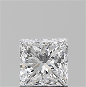 Picture of Natural Diamond 1.05 Carats, Princess with  Cut, D Color, SI2 Clarity and Certified by GIA
