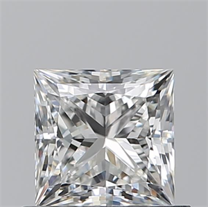 Picture of Natural Diamond 0.74 Carats, Princess with  Cut, G Color, VVS2 Clarity and Certified by GIA