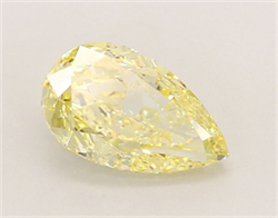 Picture of Lab Grown Diamond 1.89 Carats, Pear with  Cut, Fancy Yellow Color, VS1 Clarity and Certified by IGI