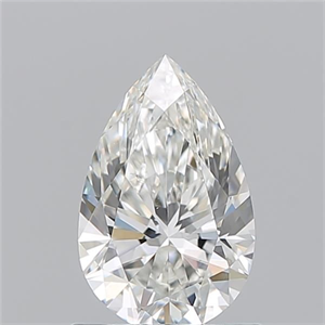 Picture of Natural Diamond 1.01 Carats, Pear with  Cut, H Color, VS2 Clarity and Certified by GIA