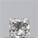 Natural Diamond 0.23 Carats, Princess with  Cut, G Color, VS1 Clarity and Certified by GIA