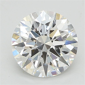 Picture of Lab Grown Diamond 2.55 Carats, Round with Ideal Cut, D Color, VS1 Clarity and Certified by IGI