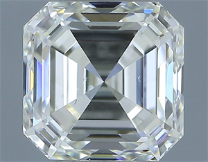 Picture of Natural Diamond 1.01 Carats, Asscher with  Cut, H Color, VS2 Clarity and Certified by IGI