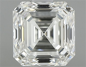 Picture of Natural Diamond 0.80 Carats, Asscher with  Cut, I Color, VVS1 Clarity and Certified by GIA