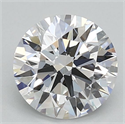Lab Grown Diamond 1.04 Carats, Round with Ideal Cut, D Color, VVS2 Clarity and Certified by IGI