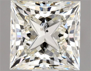 Picture of Natural Diamond 1.02 Carats, Princess with  Cut, J Color, SI2 Clarity and Certified by HRD