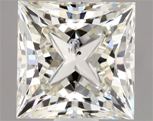 Picture of Natural Diamond 1.02 Carats, Princess with  Cut, J Color, SI2 Clarity and Certified by HRD