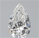 Natural Diamond 0.55 Carats, Pear with  Cut, E Color, VS1 Clarity and Certified by GIA