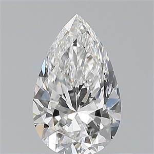 Picture of Natural Diamond 0.55 Carats, Pear with  Cut, E Color, VS1 Clarity and Certified by GIA