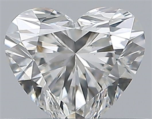 Picture of Natural Diamond 0.40 Carats, Heart with  Cut, G Color, SI1 Clarity and Certified by GIA