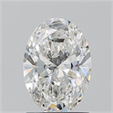 Natural Diamond 1.20 Carats, Oval with  Cut, G Color, SI2 Clarity and Certified by GIA