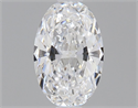 Natural Diamond 0.50 Carats, Oval with  Cut, D Color, VS2 Clarity and Certified by GIA