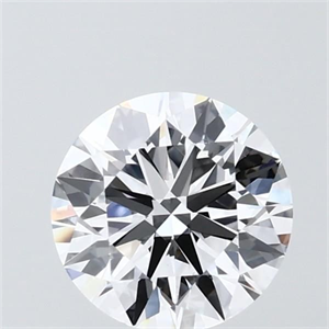 Picture of Lab Grown Diamond 1.50 Carats, Round with Ideal Cut, D Color, VVS2 Clarity and Certified by IGI