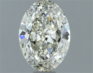 Picture of Natural Diamond 1.00 Carats, Oval with  Cut, I Color, SI2 Clarity and Certified by IGI