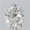 Natural Diamond 1.01 Carats, Oval with  Cut, H Color, VS2 Clarity and Certified by GIA