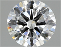 Lab Grown Diamond 1.51 Carats, Round with Excellent Cut, D Color, SI1 Clarity and Certified by IGI