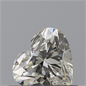 Natural Diamond 0.45 Carats, Heart with  Cut, K Color, IF Clarity and Certified by GIA