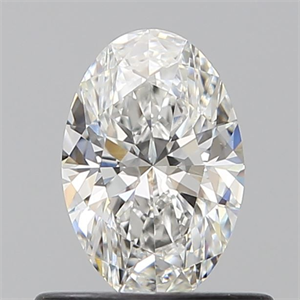 Picture of Natural Diamond 0.57 Carats, Oval with  Cut, F Color, VS2 Clarity and Certified by GIA