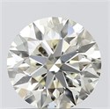 Natural Diamond 1.07 Carats, Round with Excellent Cut, L Color, I1 Clarity and Certified by GIA