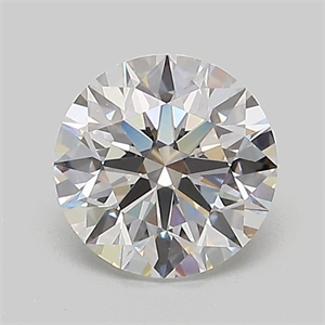 Picture of Lab Grown Diamond 1.02 Carats, Round with Ideal Cut, D Color, VVS2 Clarity and Certified by IGI