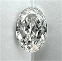 Natural Diamond 1.51 Carats, Oval with  Cut, H Color, SI2 Clarity and Certified by GIA