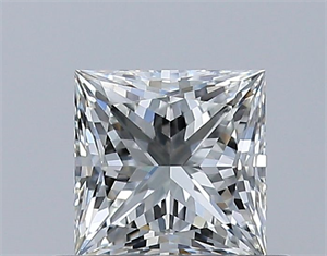 Foto Diamante Natural 0.52 quilates, Princesa , Color J, claridad VVS1 y certificado GIA de