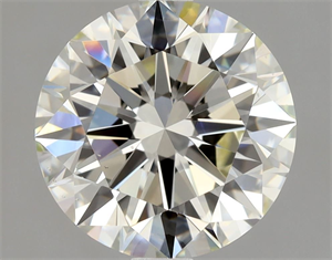 Picture of Natural Diamond 2.02 Carats, Round with Excellent Cut, K Color, SI1 Clarity and Certified by GIA