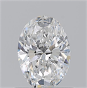 Natural Diamond 0.70 Carats, Oval with  Cut, E Color, VS2 Clarity and Certified by GIA