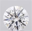 Lab Grown Diamond 2.70 Carats, Round with Ideal Cut, E Color, IF Clarity and Certified by IGI
