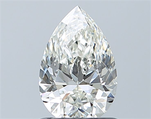 Picture of Natural Diamond 0.90 Carats, Pear with  Cut, I Color, IF Clarity and Certified by GIA
