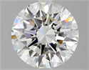 Natural Diamond 2.69 Carats, Round with Excellent Cut, I Color, VVS2 Clarity and Certified by GIA