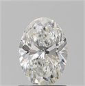 Natural Diamond 1.01 Carats, Oval with  Cut, G Color, VS2 Clarity and Certified by GIA