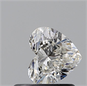 Natural Diamond 0.50 Carats, Heart with  Cut, H Color, SI1 Clarity and Certified by GIA