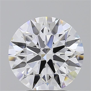 Picture of Lab Grown Diamond 3.04 Carats, Round with Ideal Cut, D Color, IF Clarity and Certified by IGI